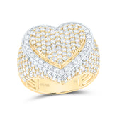 3CTW-DIA NK HEART RING